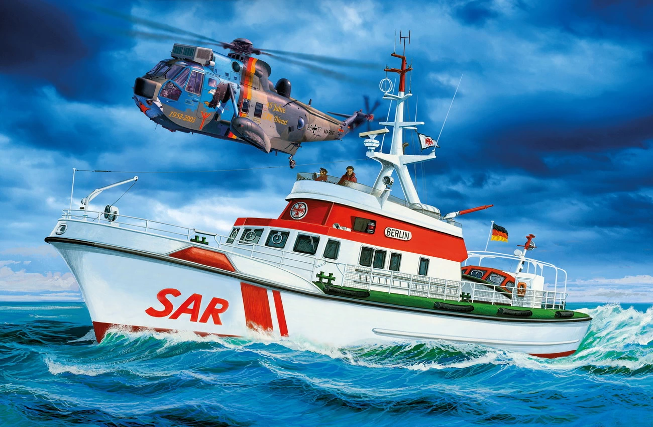 SAR Set DGzRS BERLIN + SeaKing (05683)