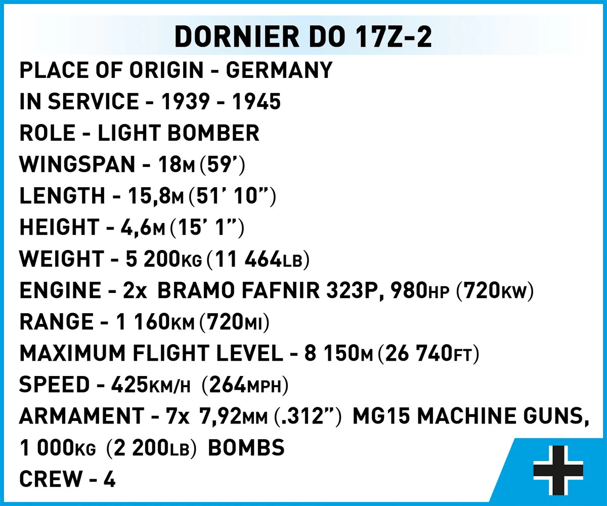 COBI - Dornier Do 17Z-2 (5754) - Bausteine kaufen