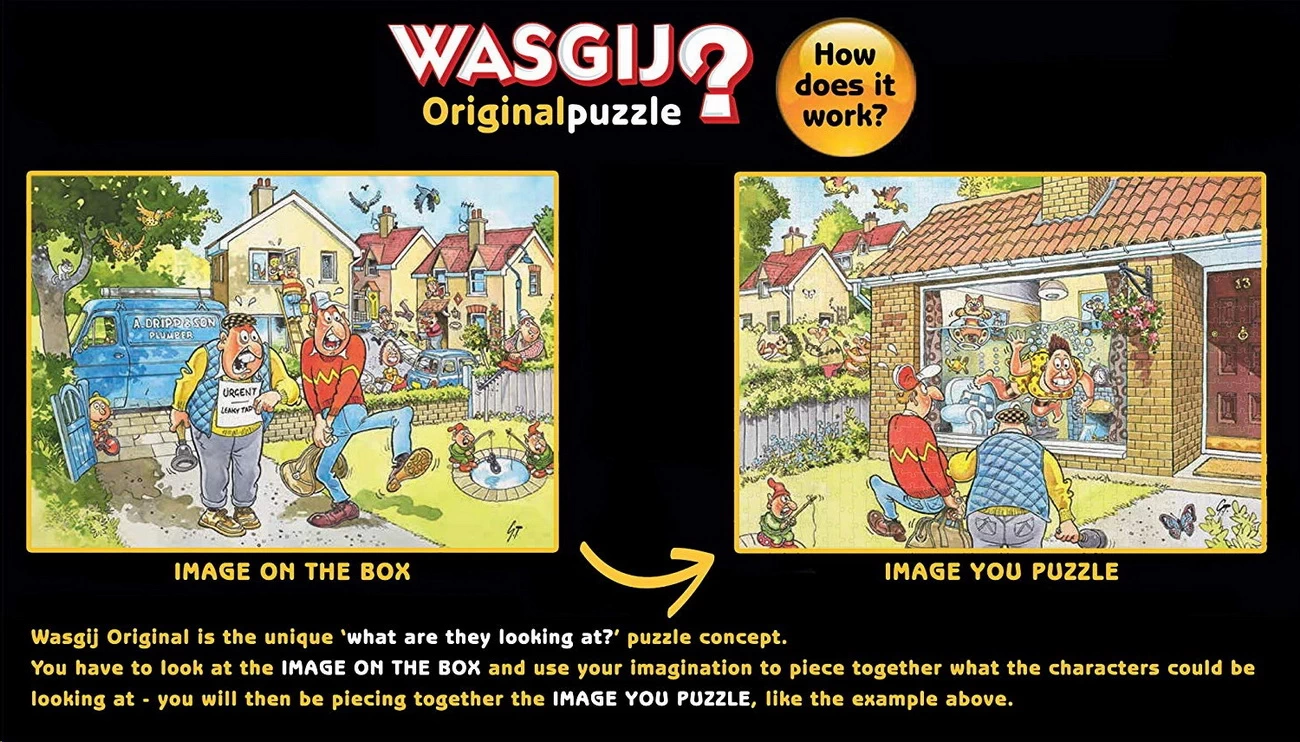 Wasgij Puzzle 33 - Ruhige Fahrt auf dem Kanal - 1000 Teile