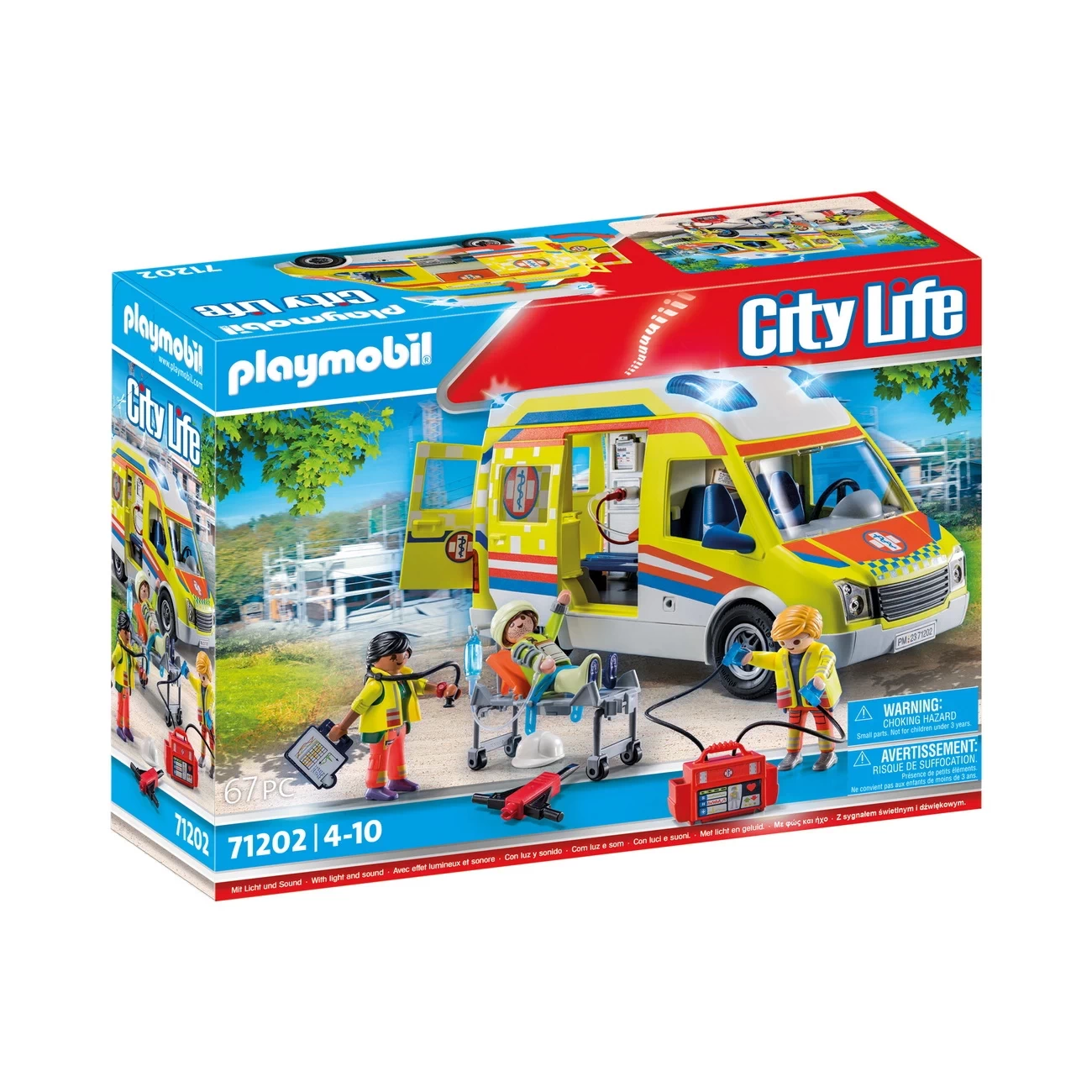 Playmobil 71202 - Rettungswagen mit Licht und Sound - City Life