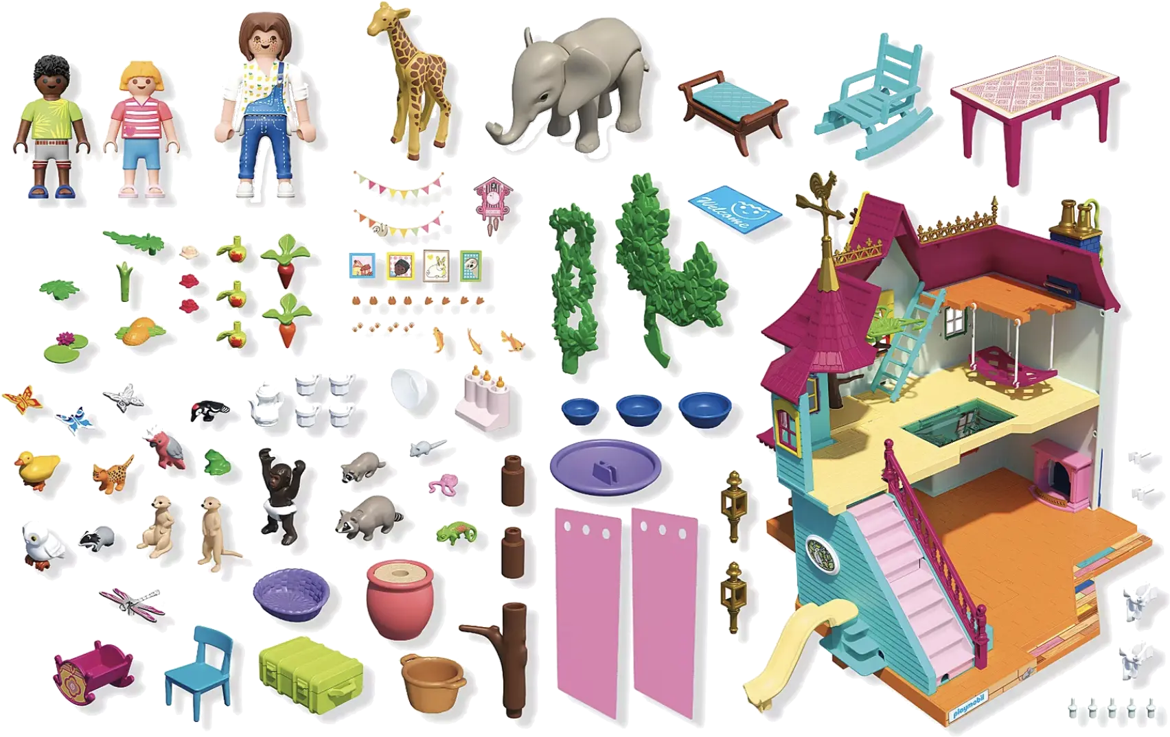 Playmobil 71852 - Kunterbunte Tiervilla - Animals and Friends