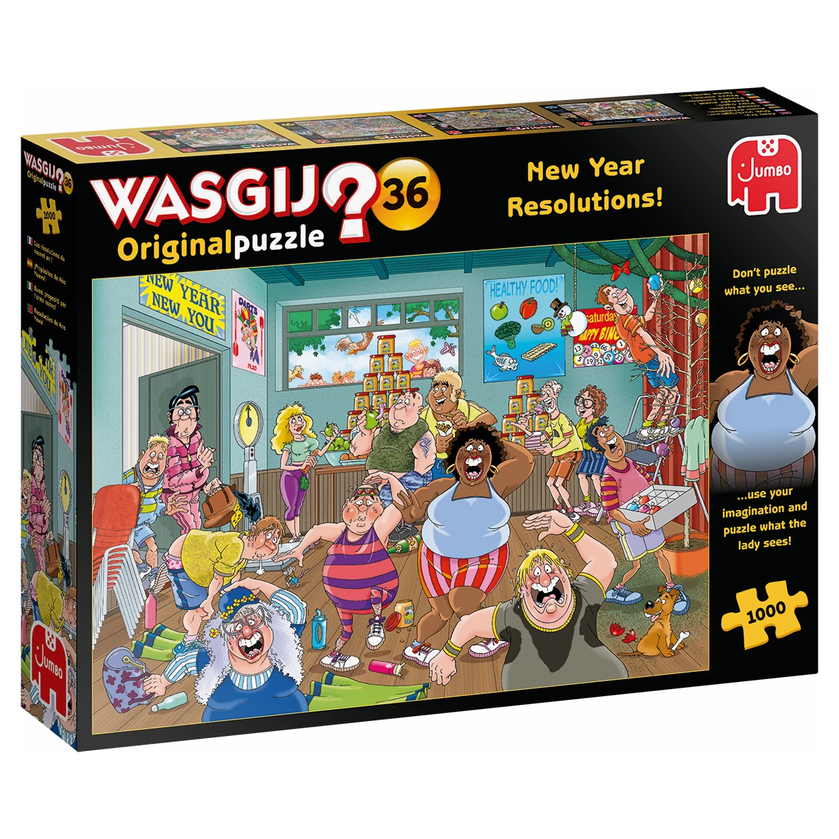 Wasgij Puzzle 36 - Gute Vorsätze fürs Neue Jahr - 1000 Teile