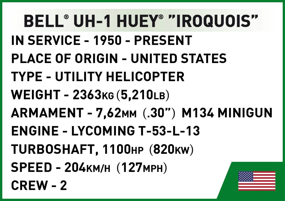 COBI - Bell UH1 Huey Iroquois (2423) - Bausteine kaufen