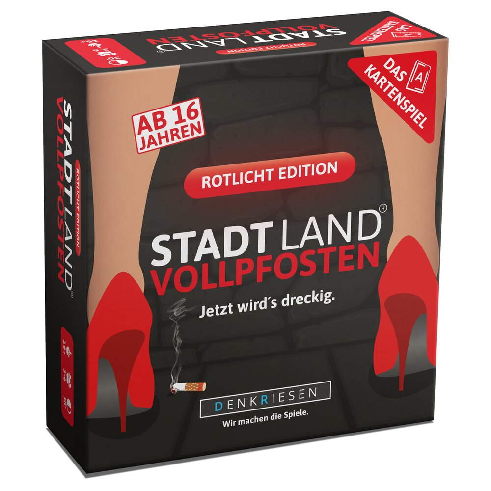 Kartenspiel - ROTLICHT Edition STADT LAND VOLLPFOSTEN