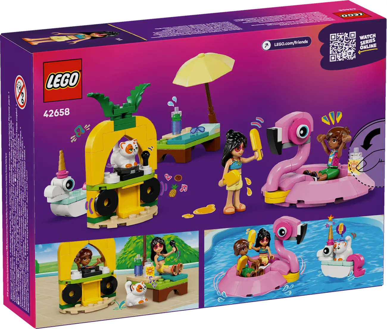 LEGO Friends 42658 - Poolparty mit Einhorn und Flamingo