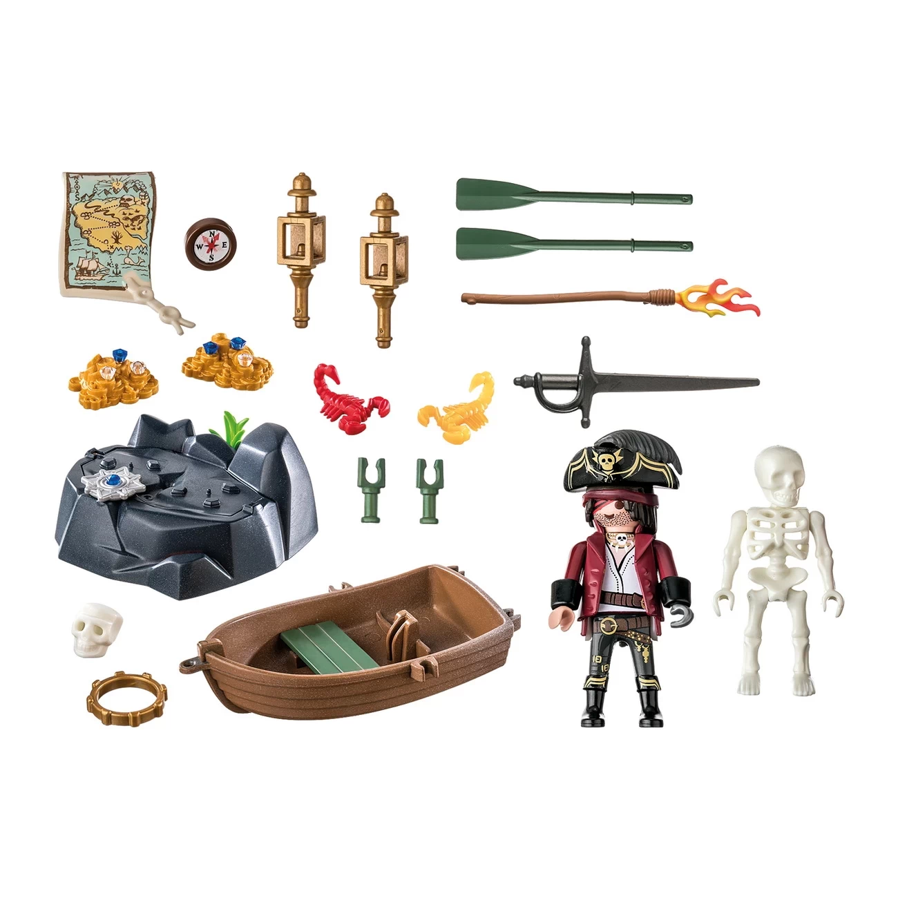 Playmobil 71254 - Starter Pack Pirat mit Ruderboot - Pirates