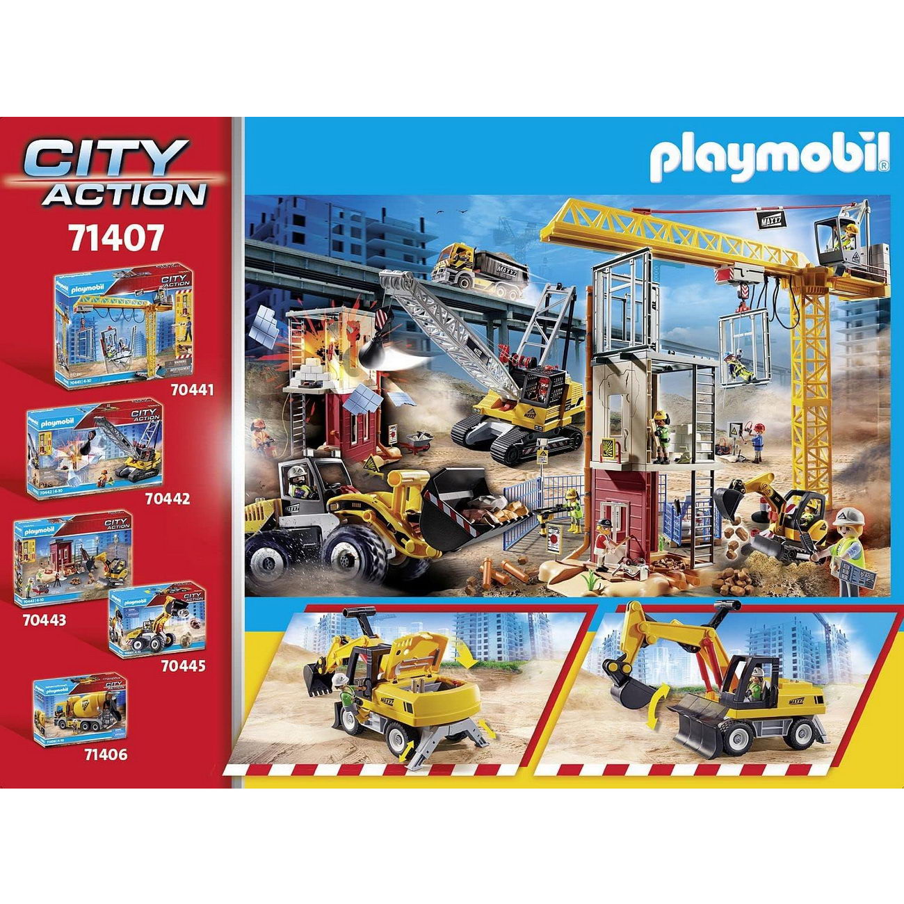 Playmobil 71407 - Bagger - City Action