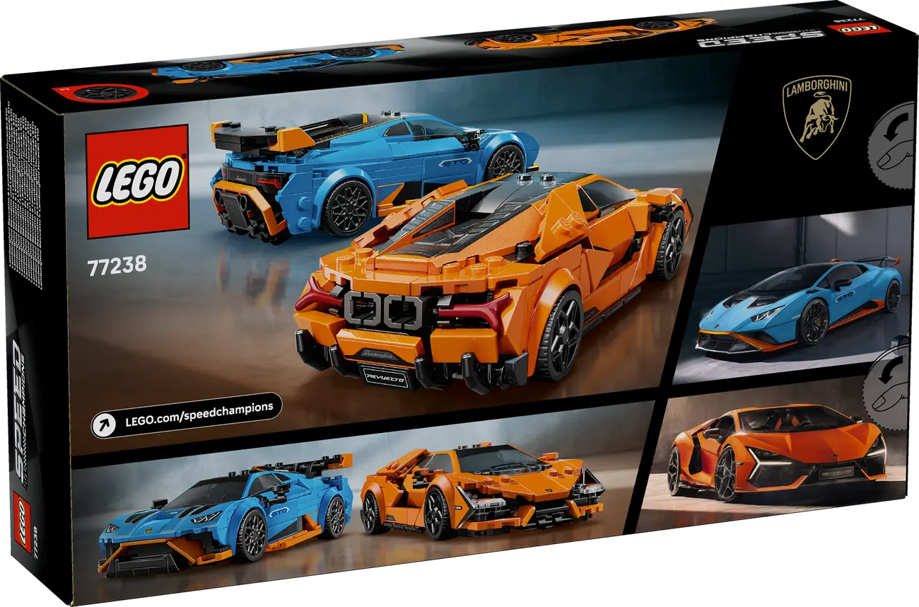 LEGO Speed Champions 77238 -  Lamborghini Revuelto und Huracán STO