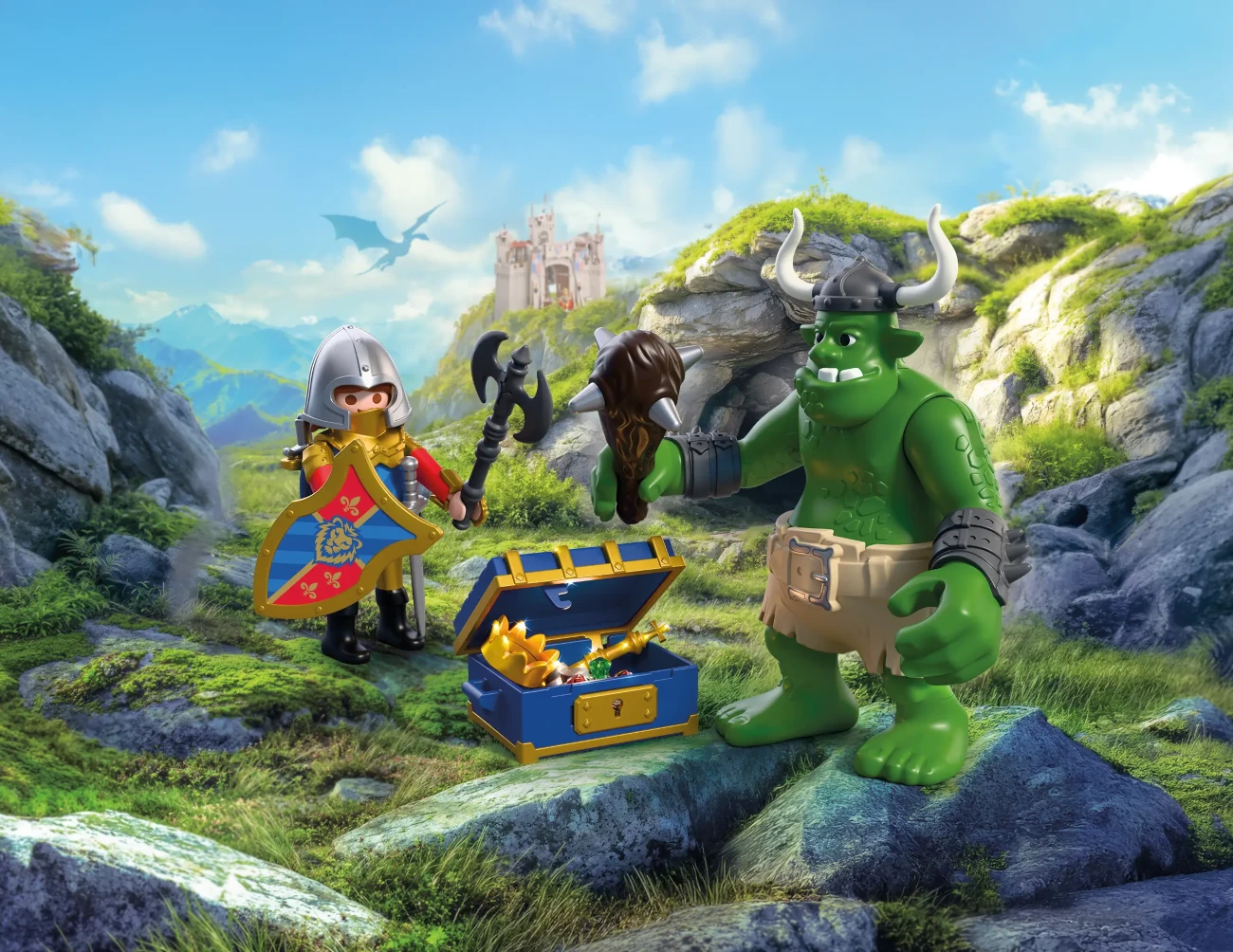 Playmobil 72116 - Troll mit Löwenritterschatz