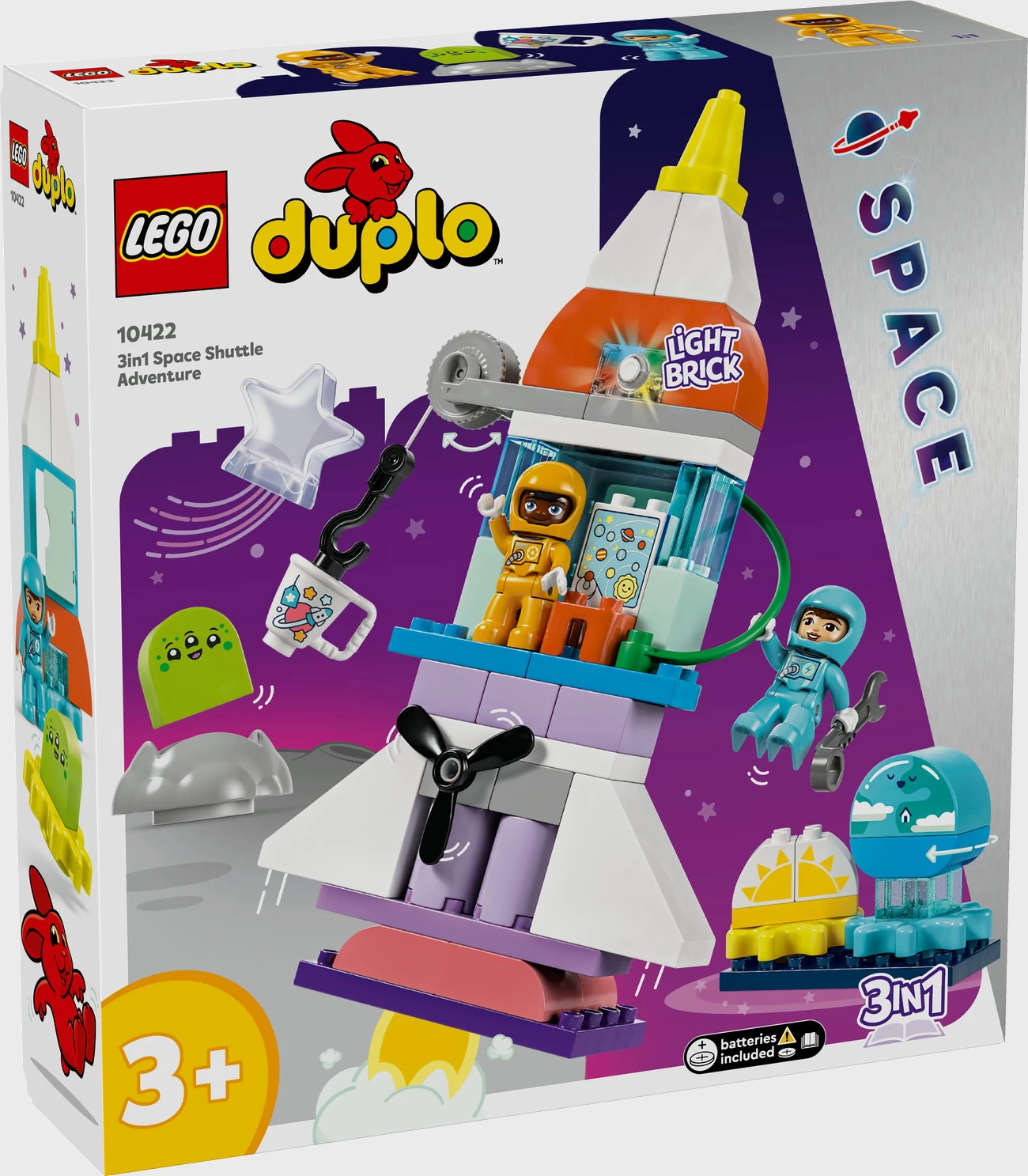 LEGO DUPLO 10422 - 3-in-1-Spaceshuttle für viele Abenteuer