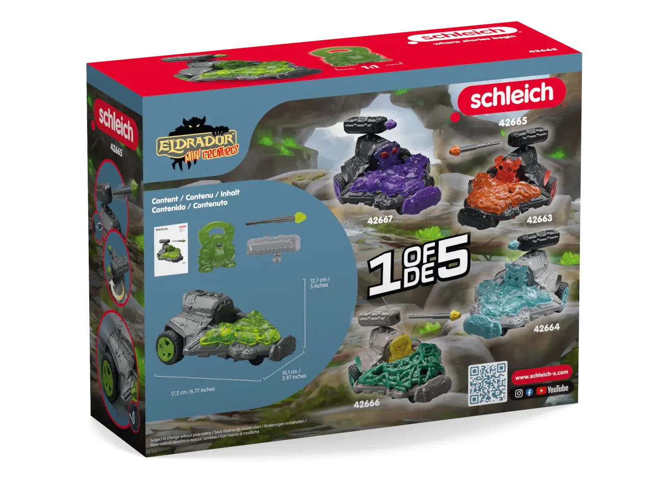 Stein Düsenjet Fahrzeug mit Mini Creature - schleich (42665) ELDRADOR