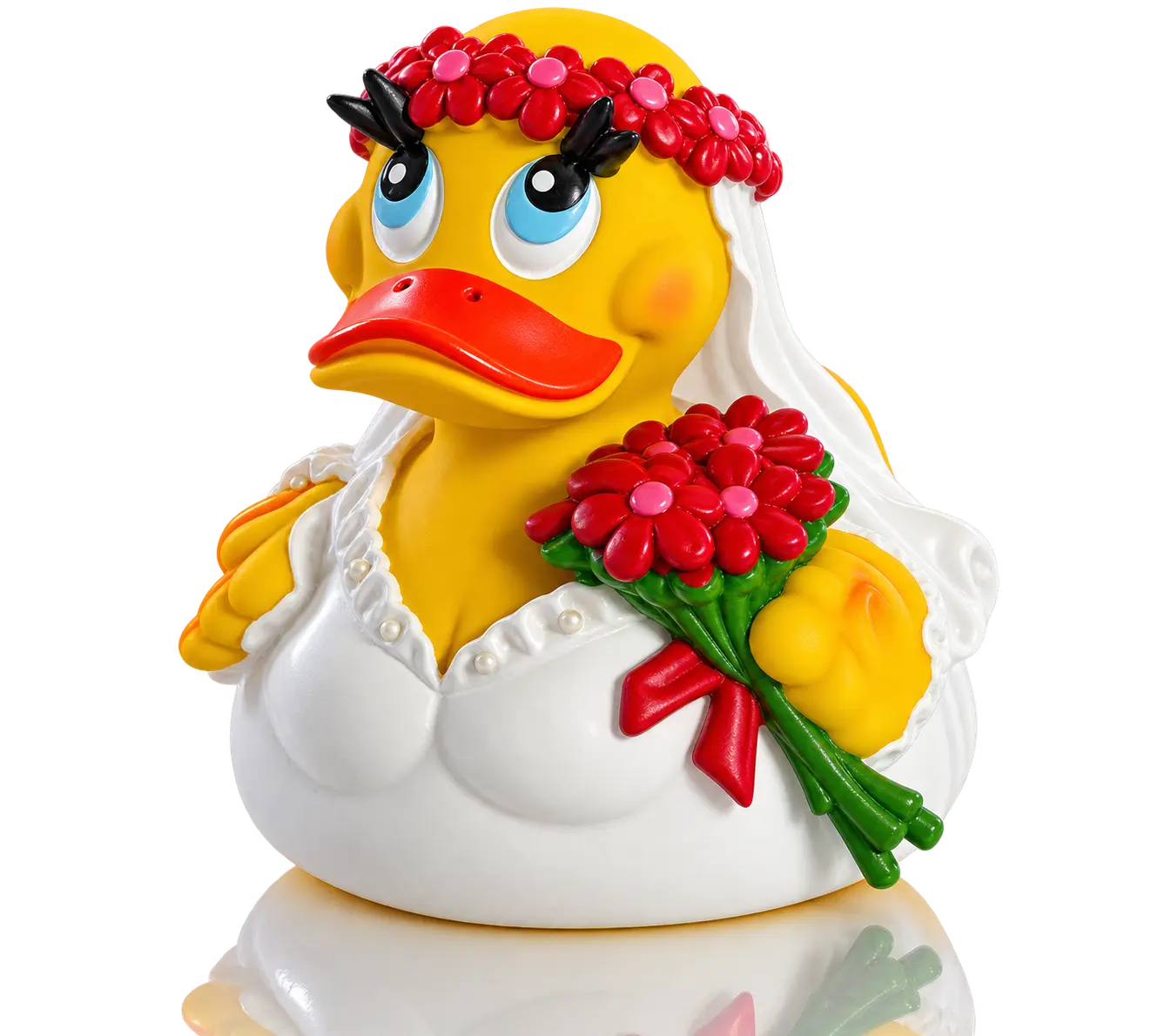Bade-Ente Braut aus Naturkautschuk
