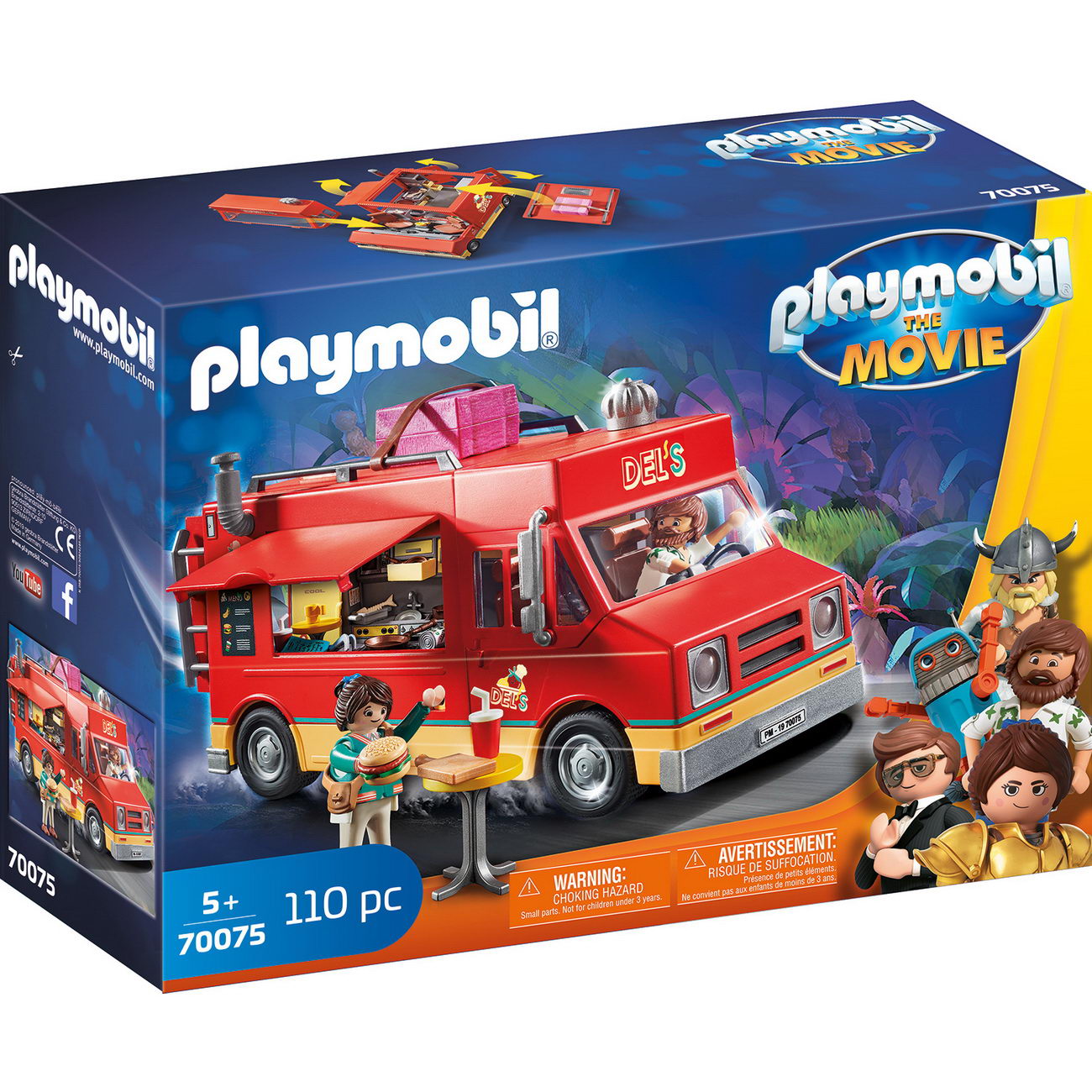 Playmobil 70075 - Dels Food Truck (The Movie)