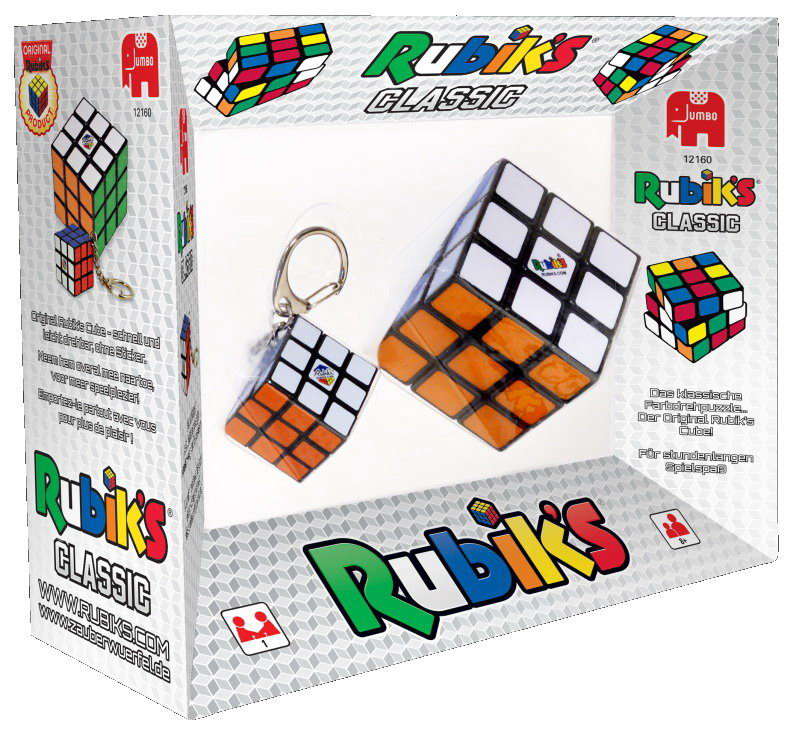 Rubiks Cube 3x3x3 und Schlüsselanhänger