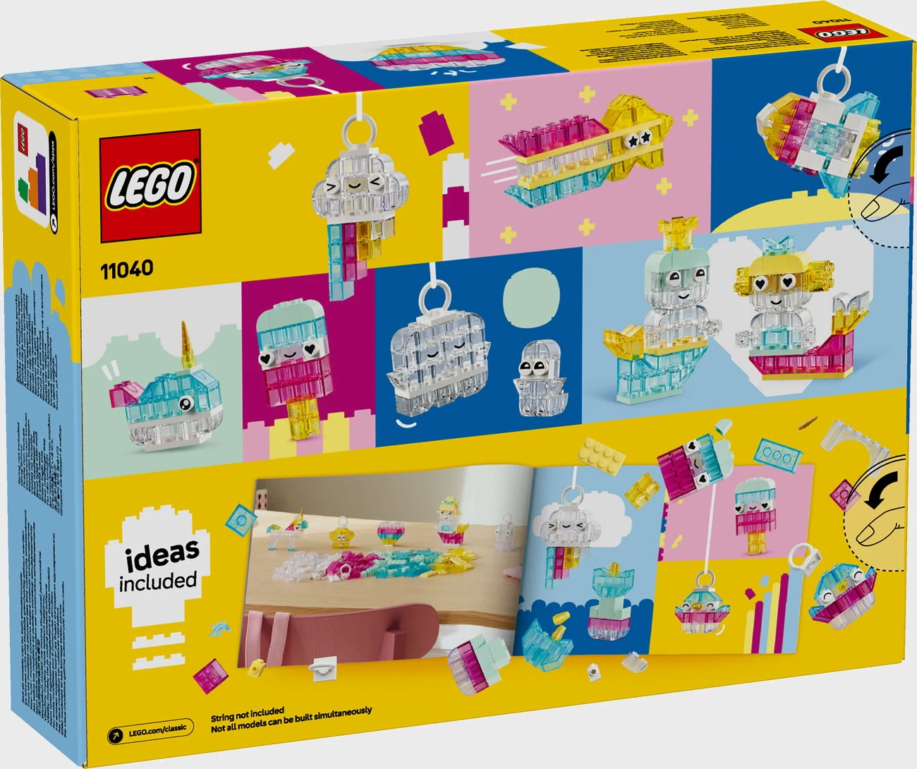 LEGO Classic 11040 - Zauberbox mit durchsichtigen Steinen