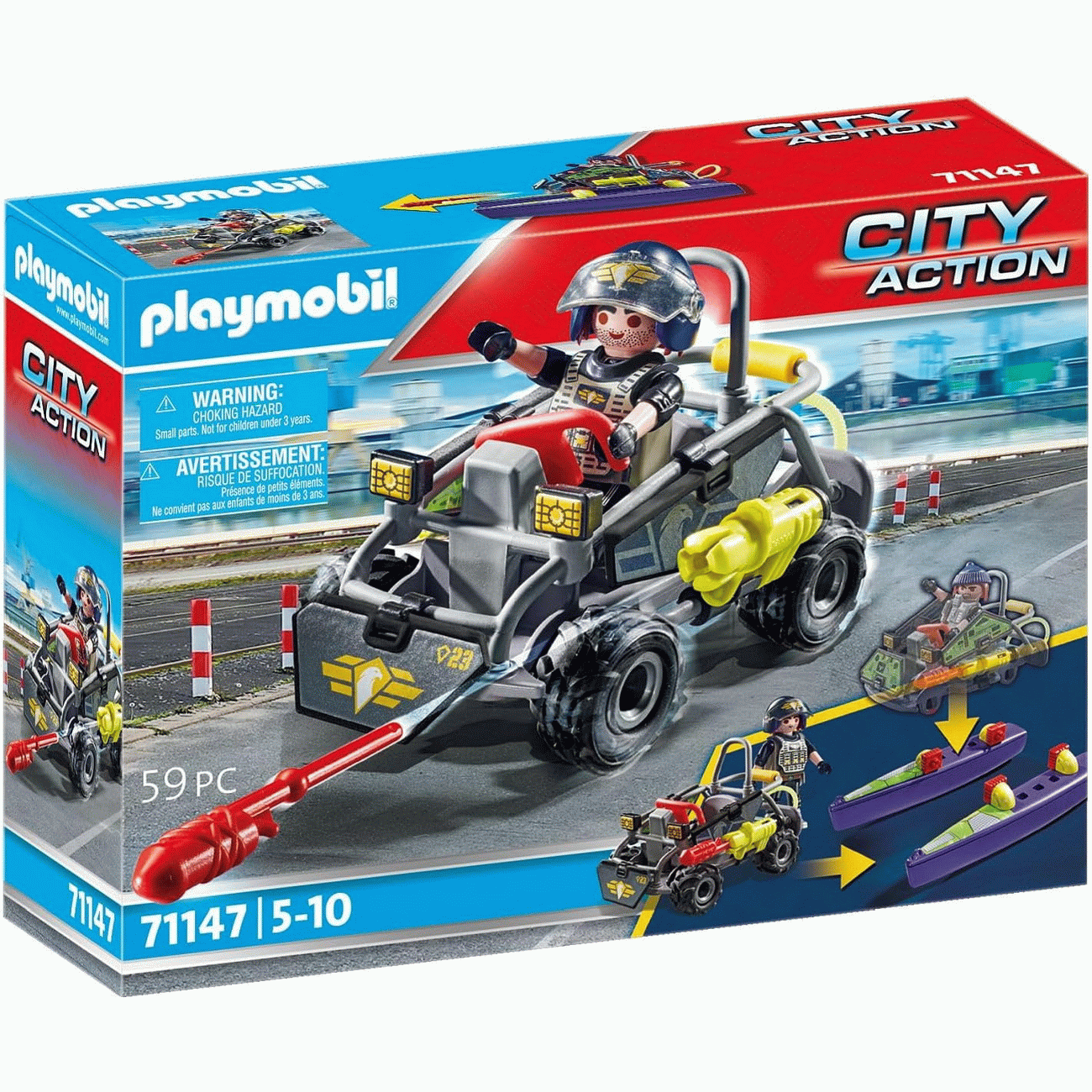 Playmobil 71147 - SWAT Multi Terrain Quad - City Action