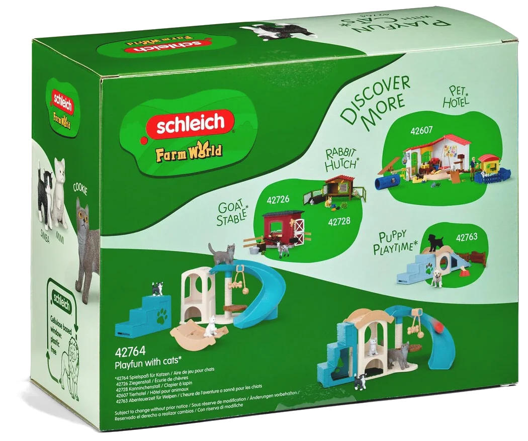 Spielspaß für Katzen - schleich (42764) Spielset Farm World