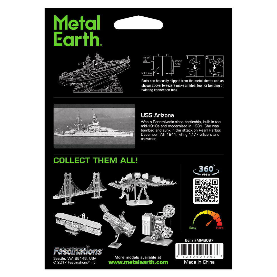 Metal Earth - USS Arizona (#MMS097)