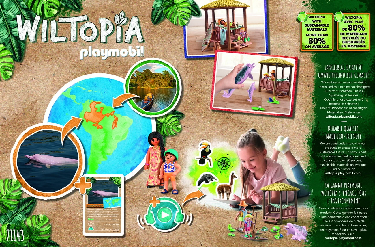 Playmobil 71143 - Paddeltour mit den Flussdelfinen - WILTOPIA