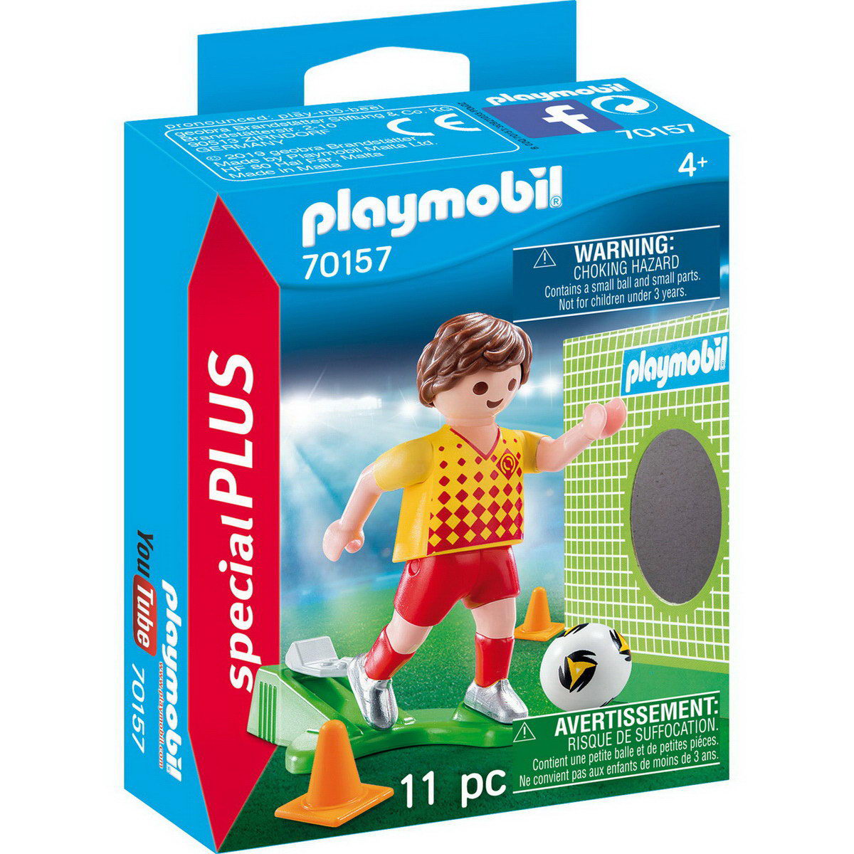Playmobil 70157 - Fußballspieler mit Torwand (Special Plus)