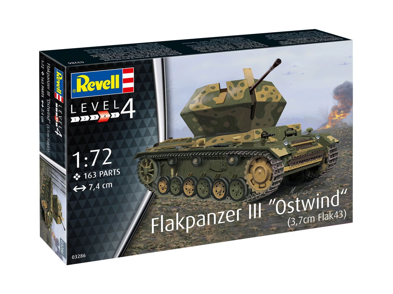 Revell 03286 - Flakpanzer III Ostwind - Modell