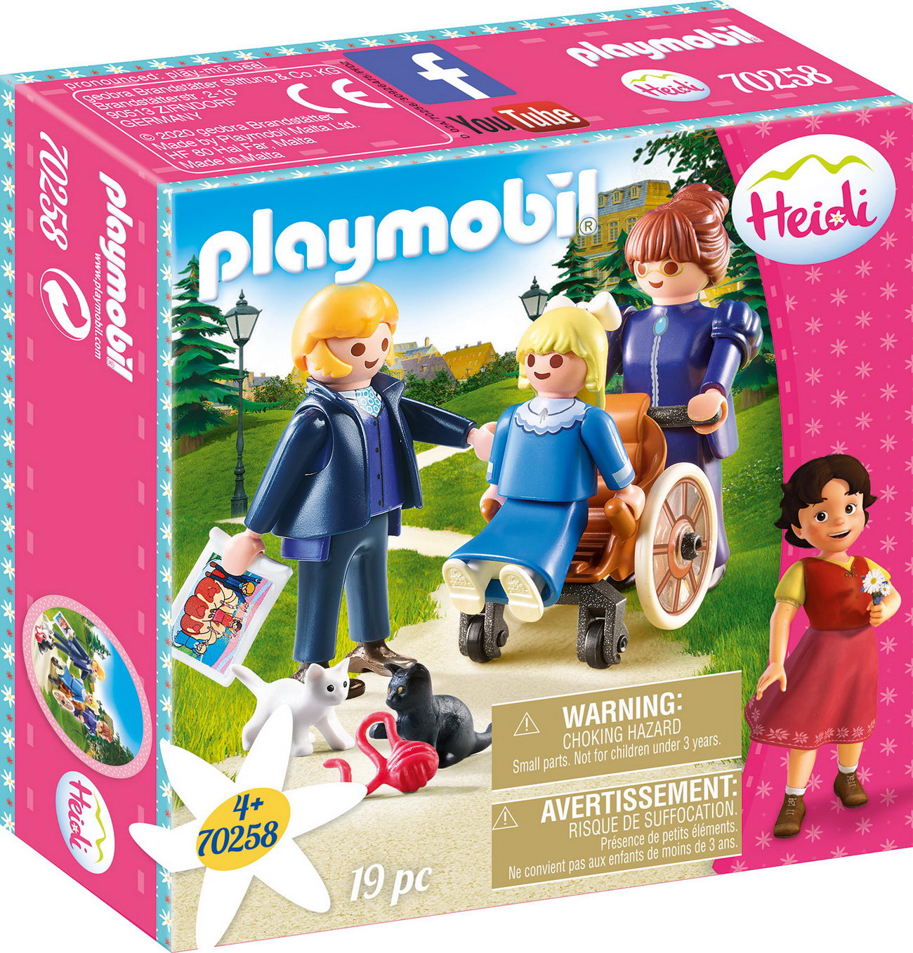 Playmobil 70258 - Clara mit Vater und Fräulein Rottenmeier - Heidi
