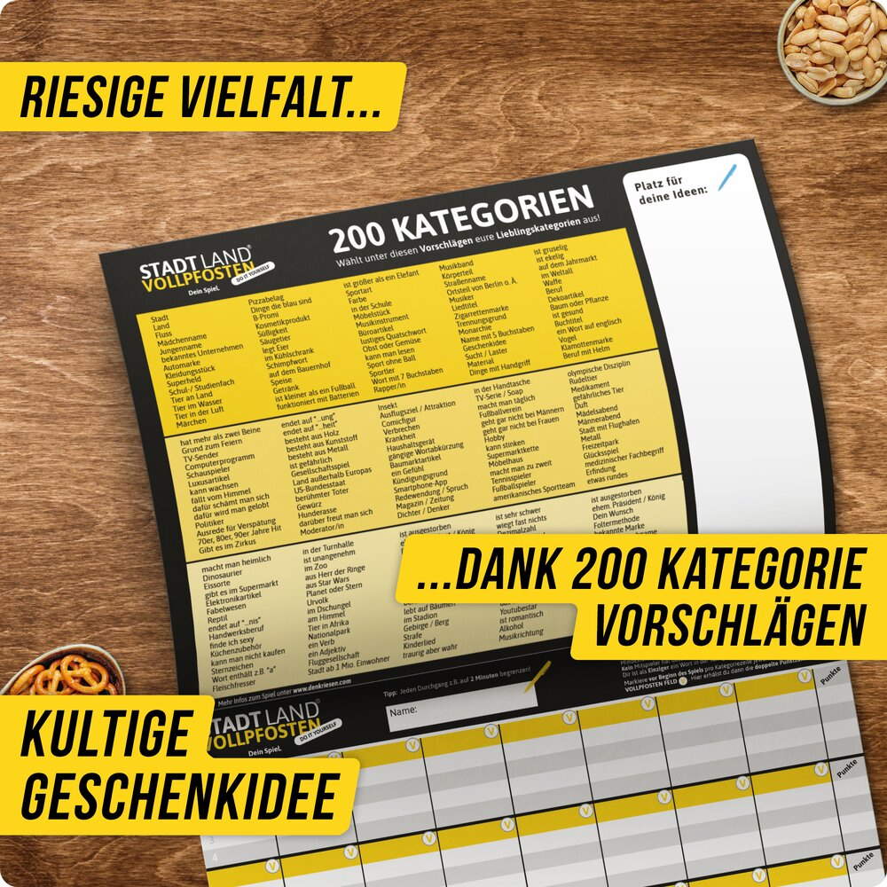 Do it yourself - STADT LAND VOLLPFOSTEN - Do it yourself DIY Edition (DENKRIESEN)