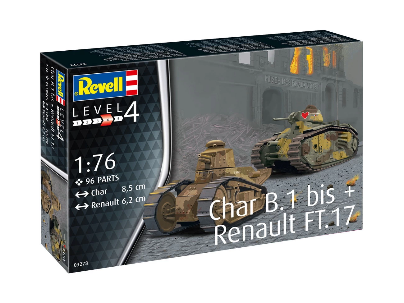 Revell 03278 - Char B.1 bis & Renault FT.17