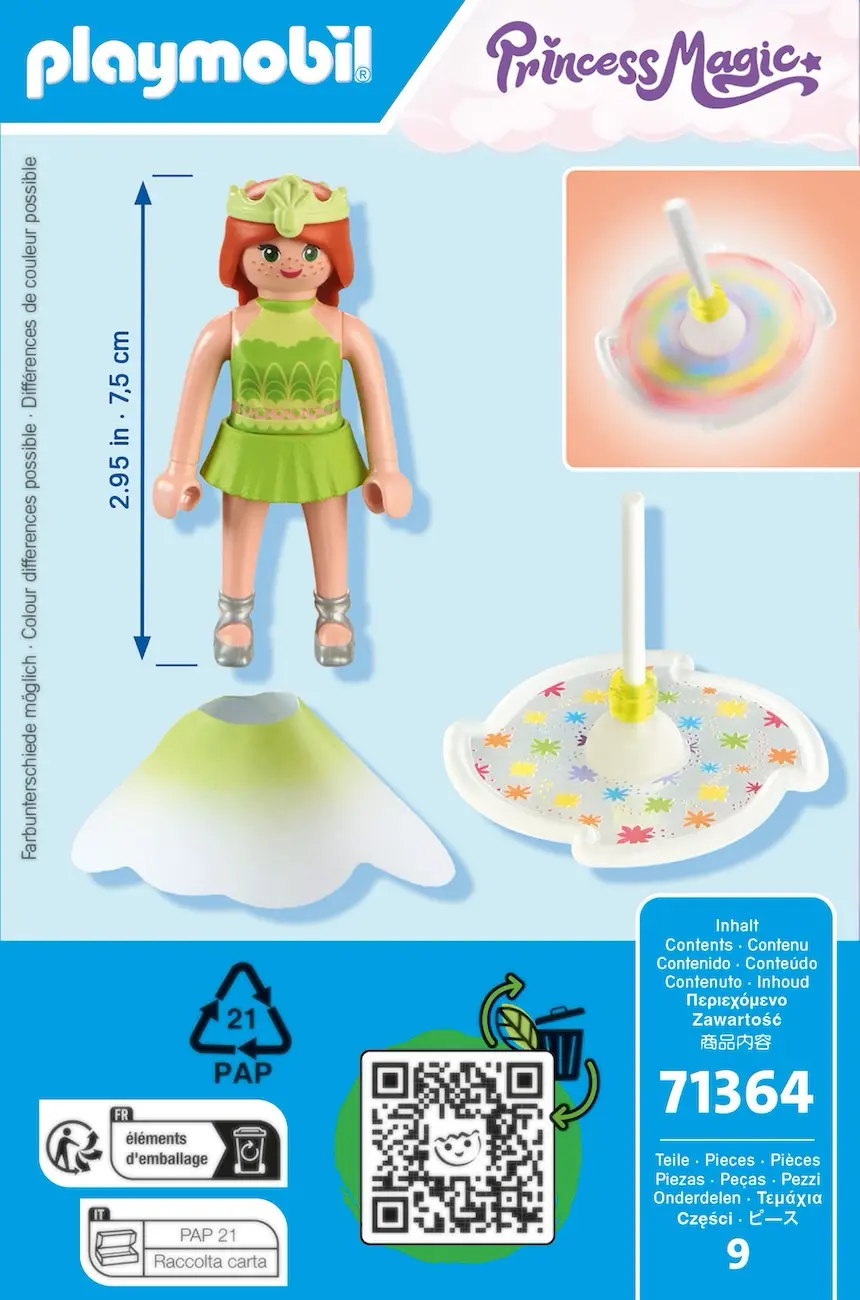 Playmobil 71364 - Himmlischer Regenbogenkreisel mit Prinzessin - Princess Magic