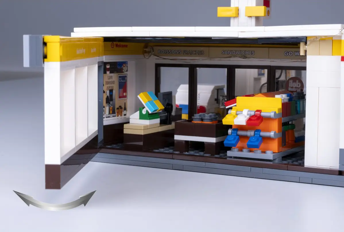 CaDA Shell Tankstelle mit Shop und Waschanlage Bricks