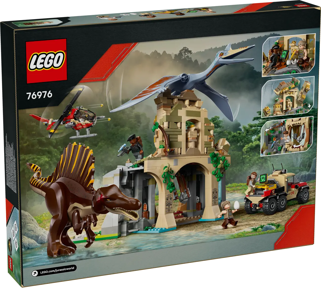 LEGO Jurassic World 76976 - Spinosaurier & Quetzalcoatlus: Hubschrauber-Einsatz