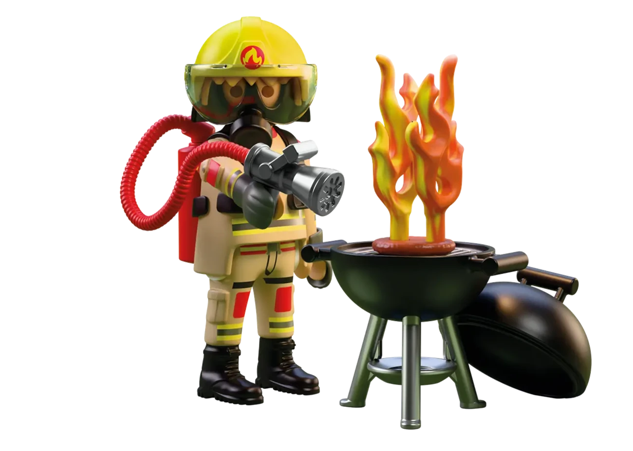Playmobil 72149 - Feuerwehrmann mit Brandherd - Special Plus