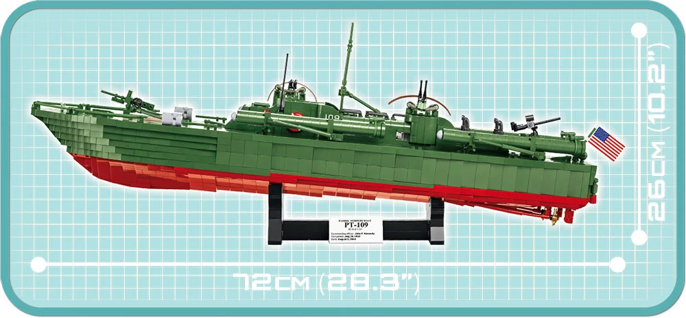 COBI - Patrol Torpedo Boat PT-1 (4825) - Schnellboot - Klemmbausteine