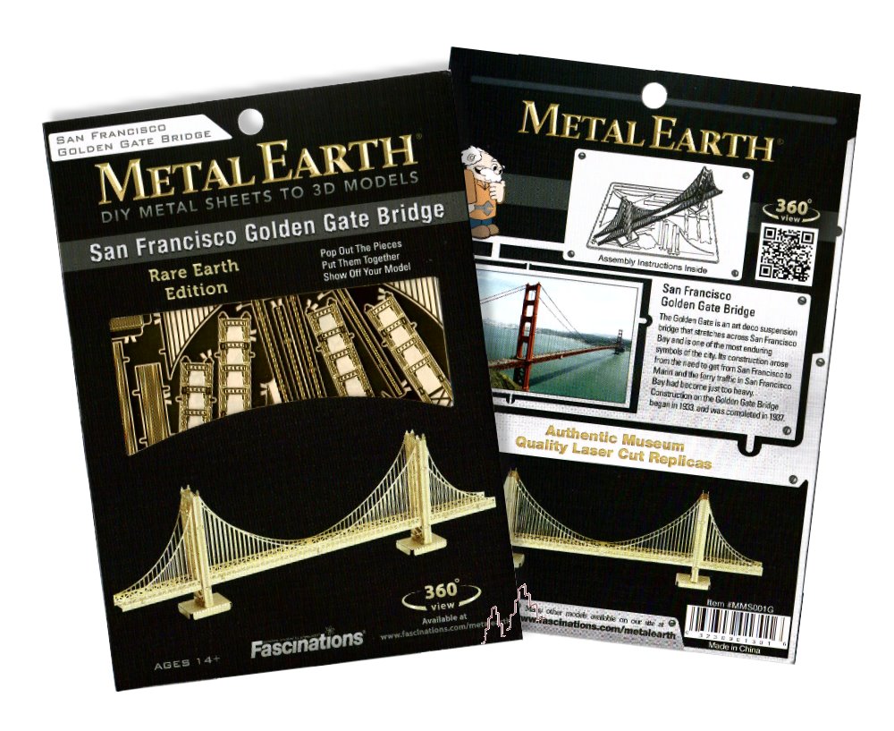 Metal Earth - Golden Gate Bridge (gold)