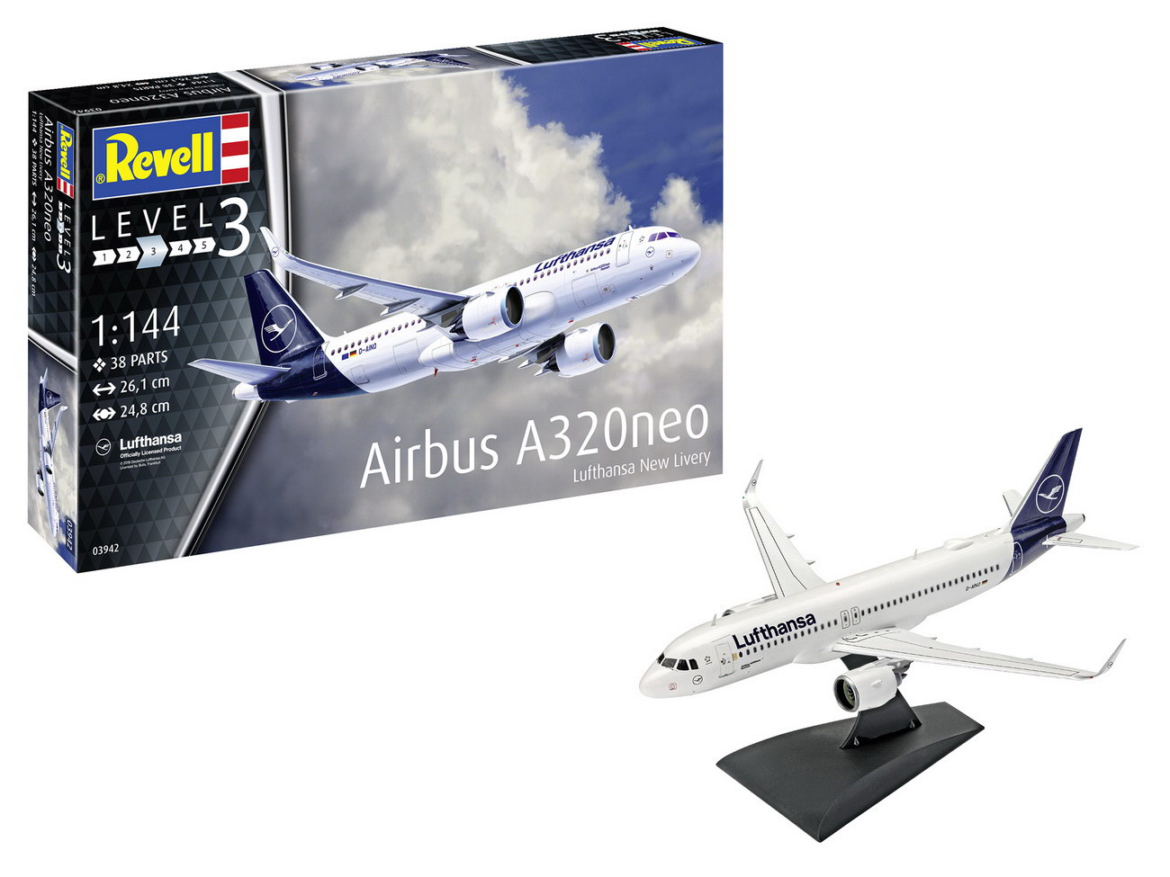 Revell 03942 - Airbus A320 Neo Lufthansa New Livery - Flugzeug Modell