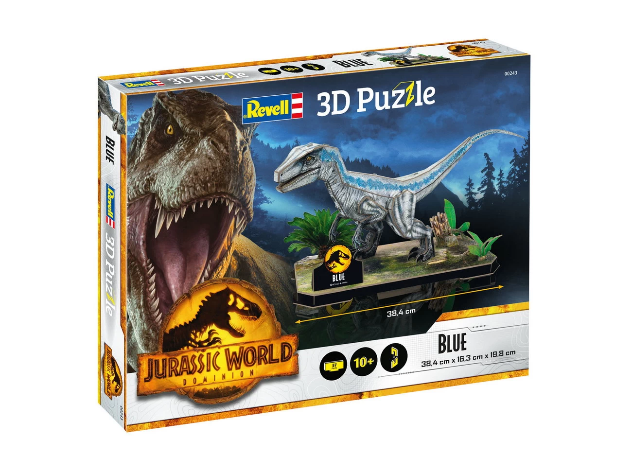 Revell 00243 - Jurassic World Dominion - Velociraptors 'Blue' - 3D Puzzle
