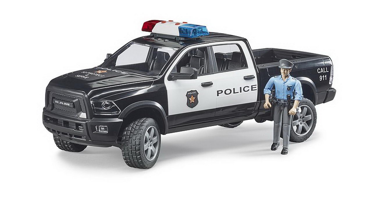 BRUDER 02505 - RAM 2500 Polizei Pickup mit Polizist
