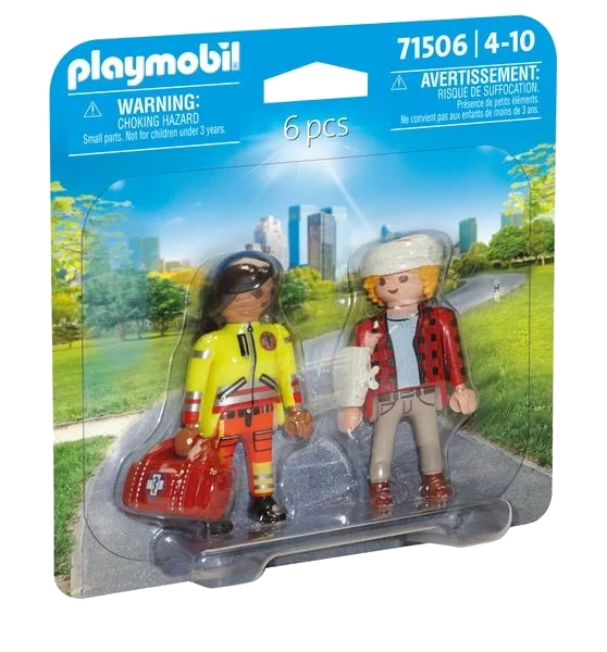 Playmobil 71506 - DuoPack Sanitäterin mit Patient