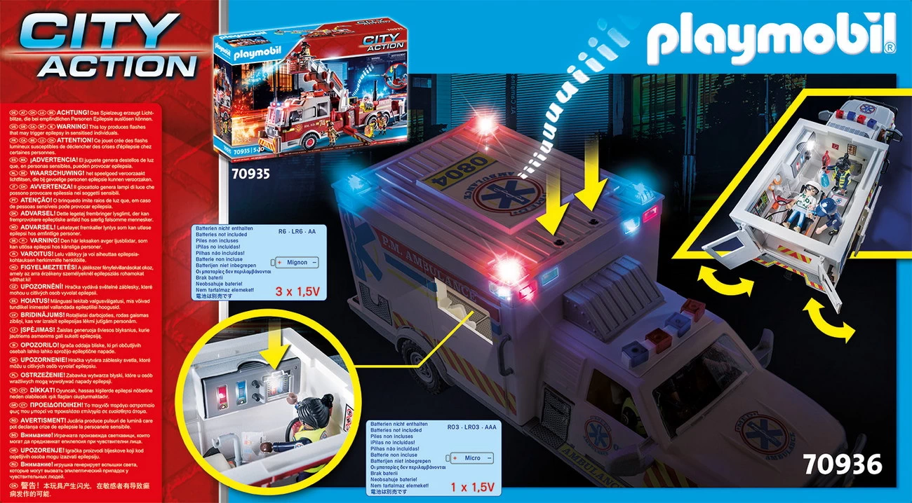 Playmobil 70936 - Rettungs-Fahrzeug US Ambulance