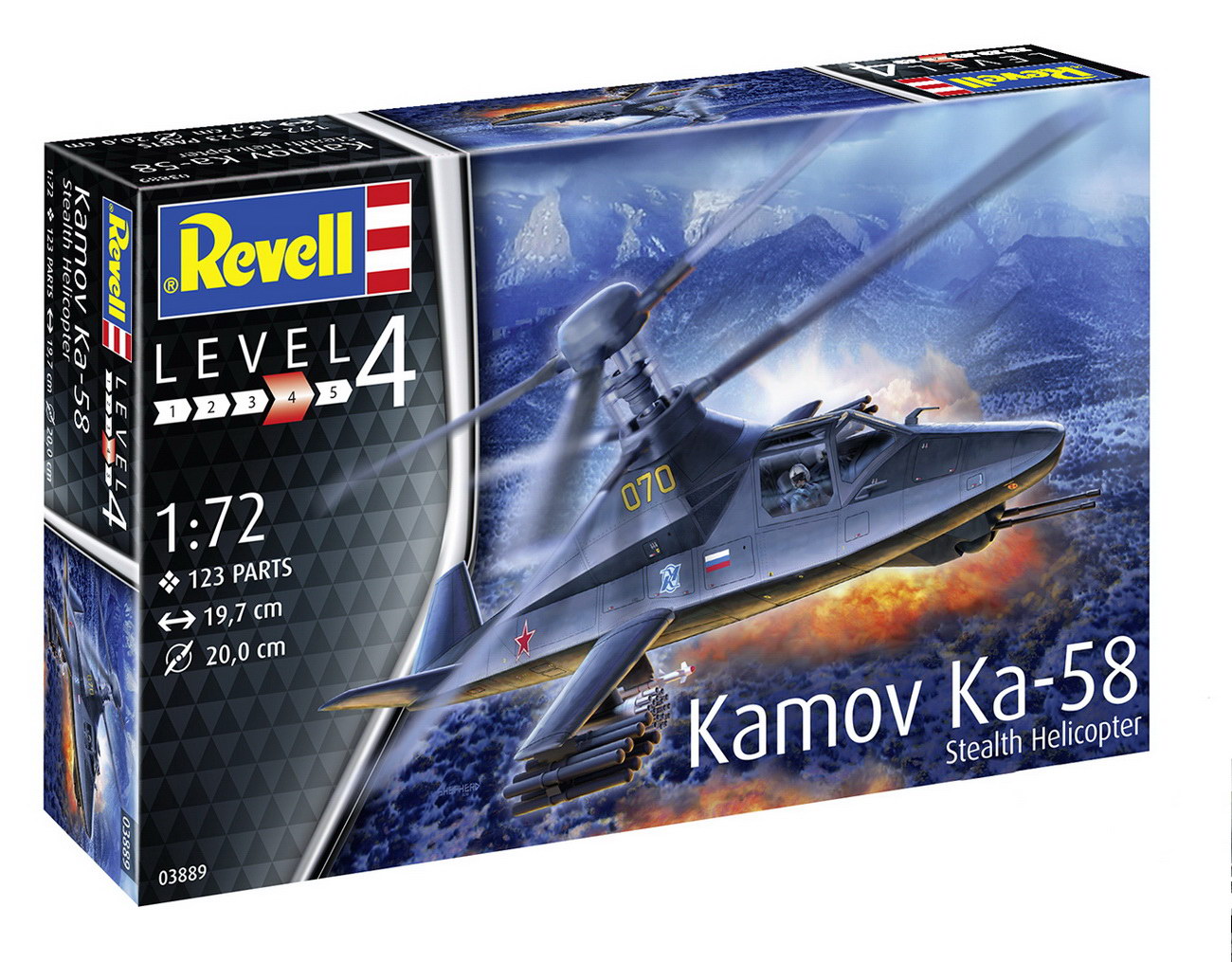 Revell 03889 - Kamov Ka-58 Stealth Helicopter - Hubschrauber Modell