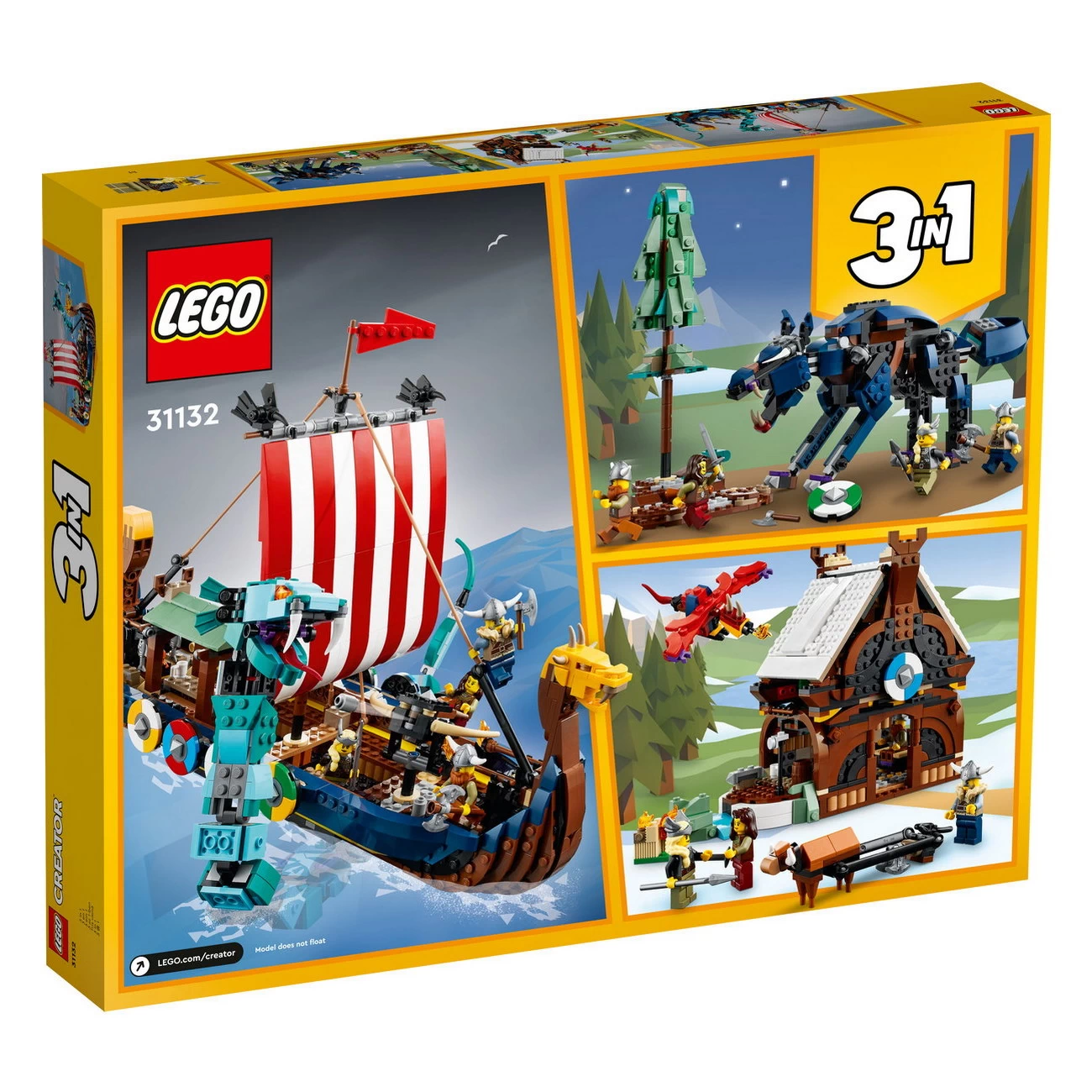 LEGO Creator 31132 - Wikingerschiff mit Midgardschlange