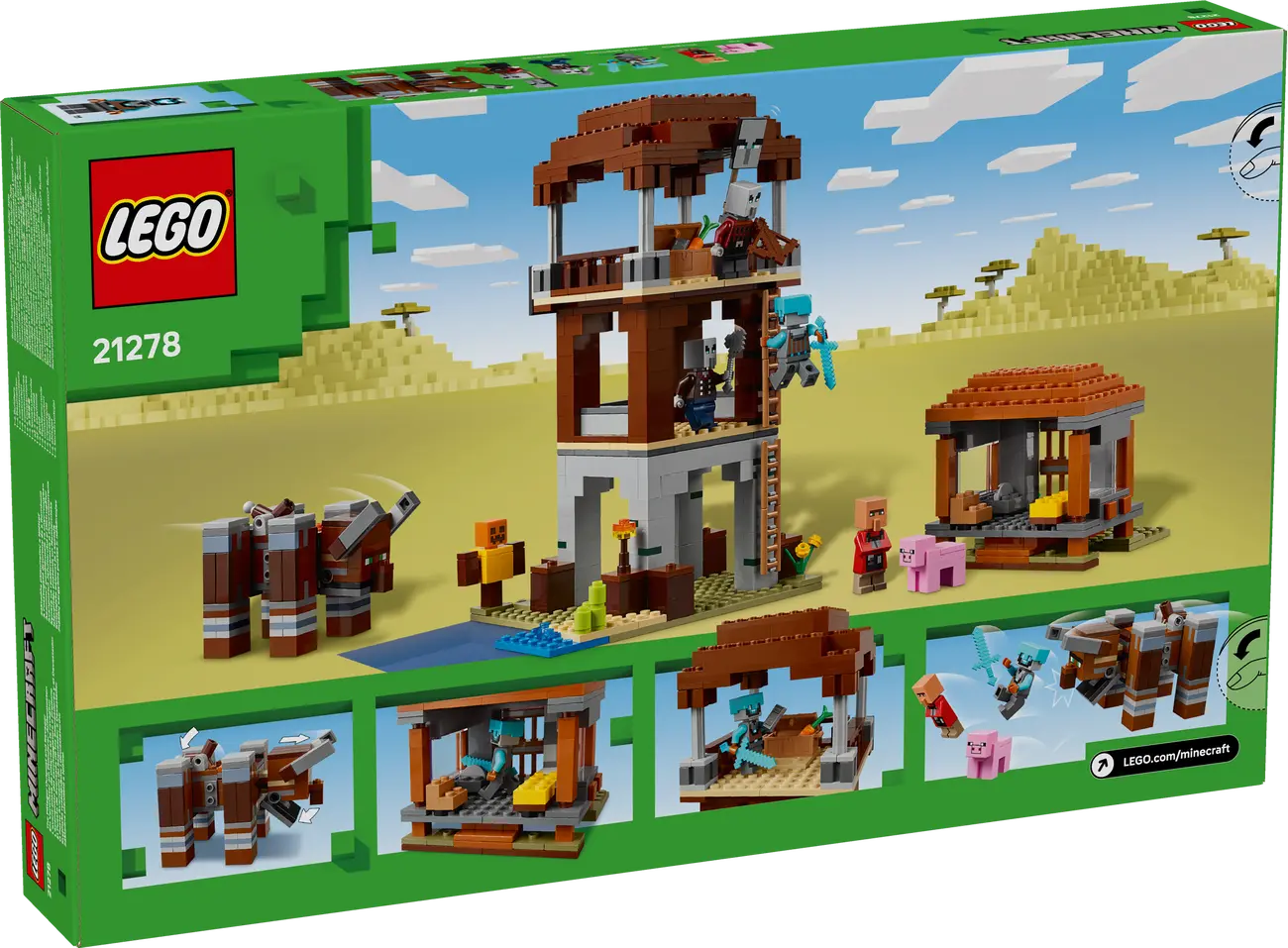 LEGO Minecraft 21278 - Ein Verwüster am Plünderer-Außenposten