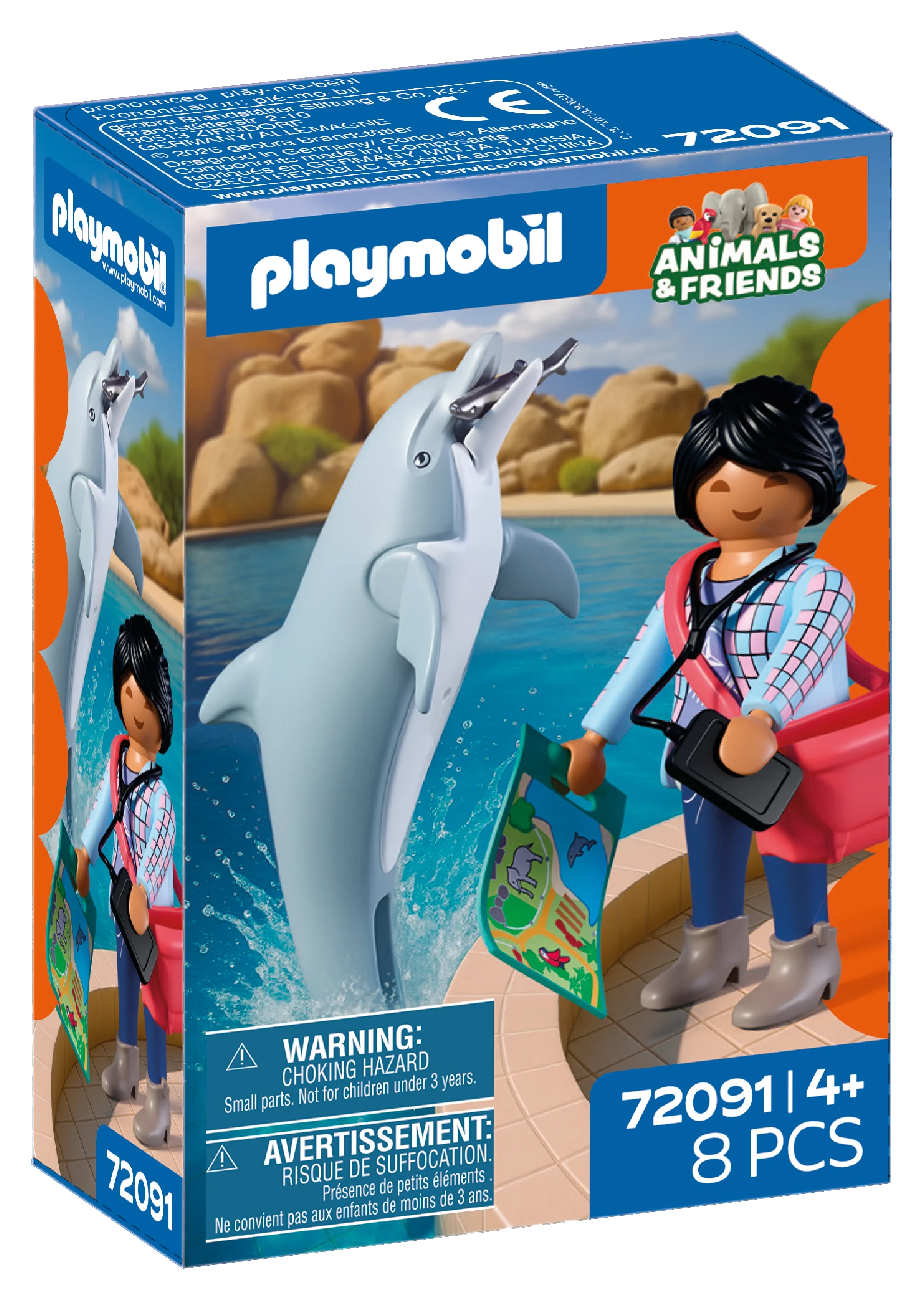 Playmobil 72091 - Zoo: Delfin und Besucherin - Animals and Friends