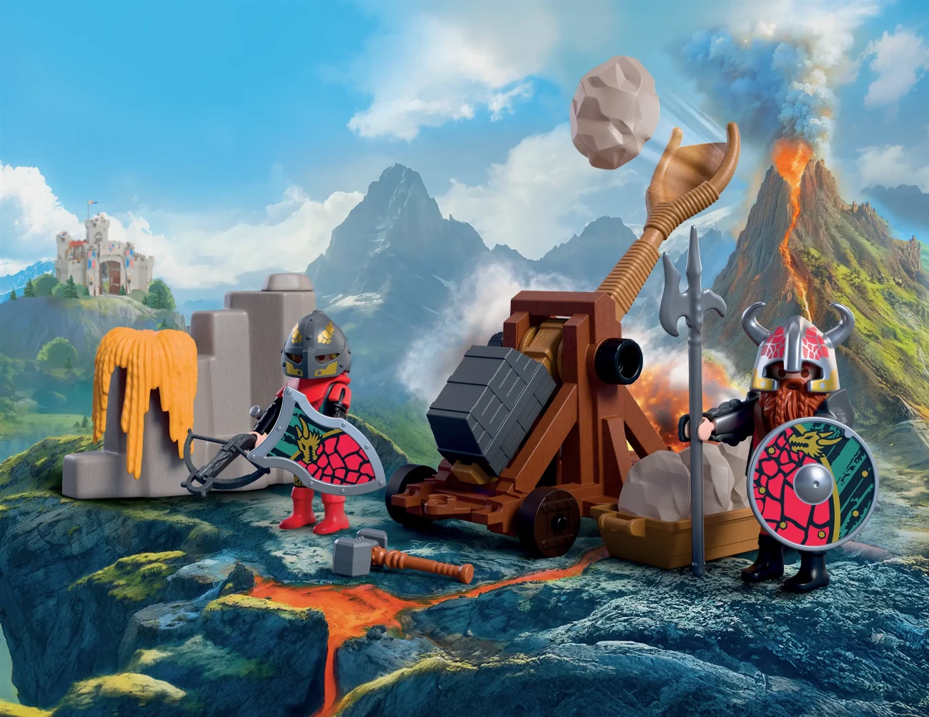 Bild zum Playmobil 72117 - Steinkatapult Drachenritter