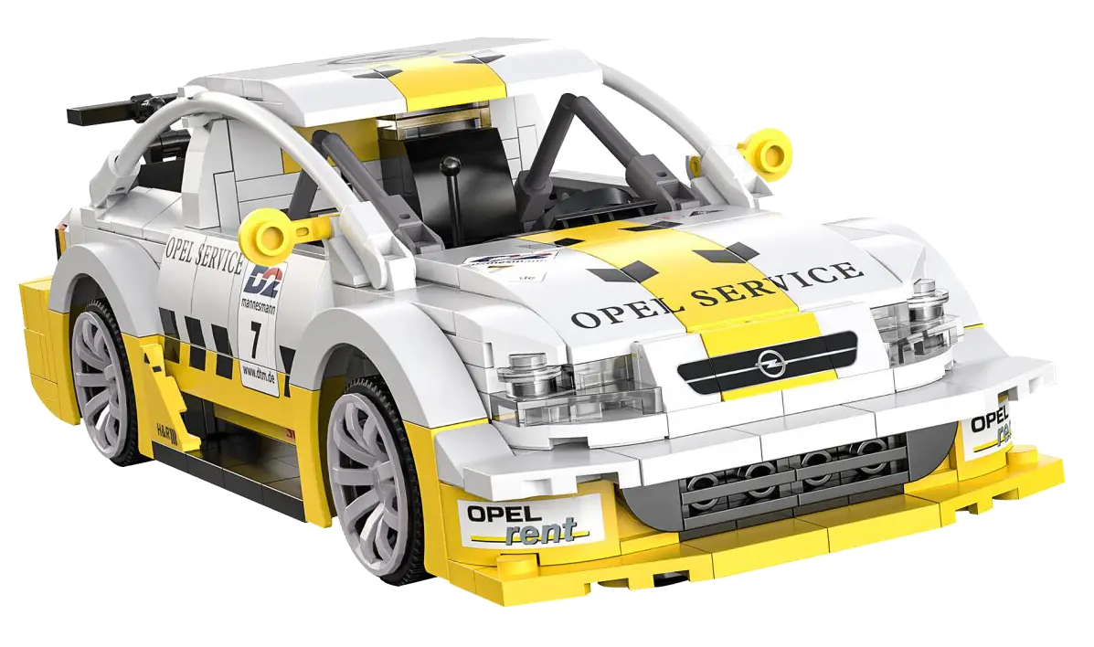 CaDA Opel Astra V8 Coupe 1:20 weiß - GHz Bricks