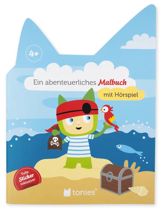 Tonies - Kreativ Tonie - Pirat mit Malbuch - Hören+ Bundle