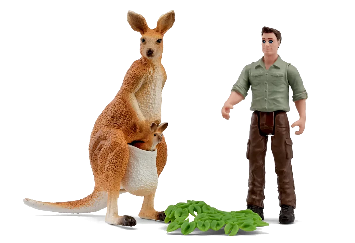 Känguru Tour mit Ranger - Pocket Set - schleich