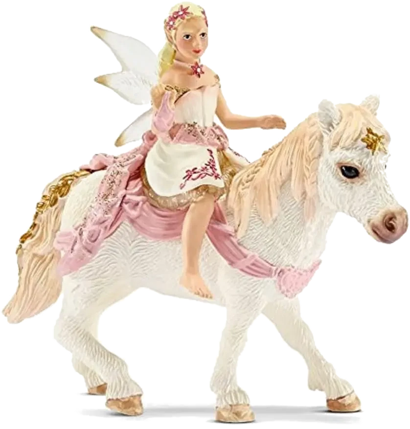 Lilienzarte Elfe auf Pony reitend (schleich 70501) Bayala Elfe