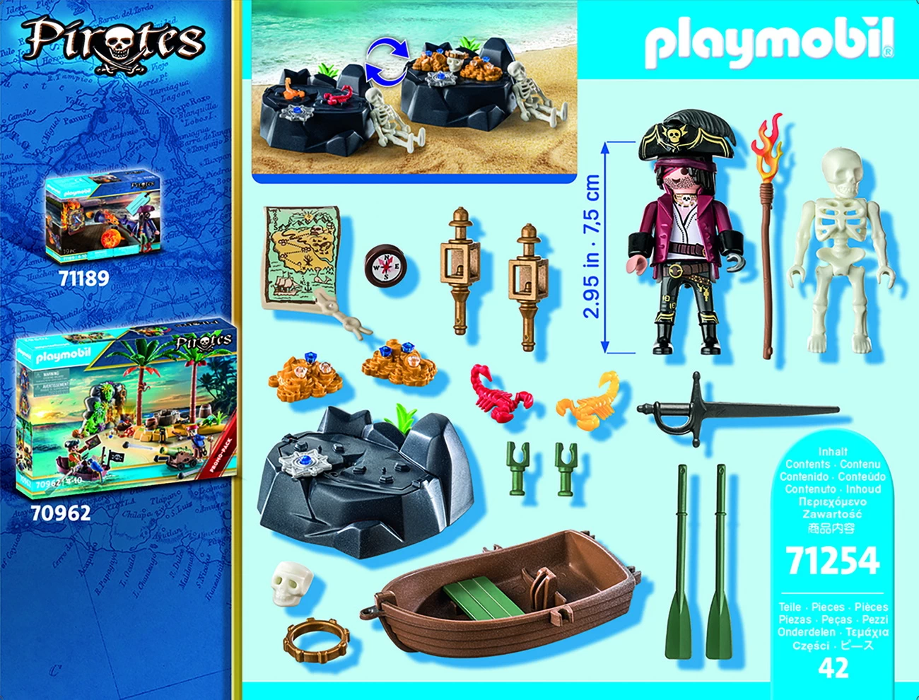 Playmobil 71254 - Starter Pack Pirat mit Ruderboot - Pirates