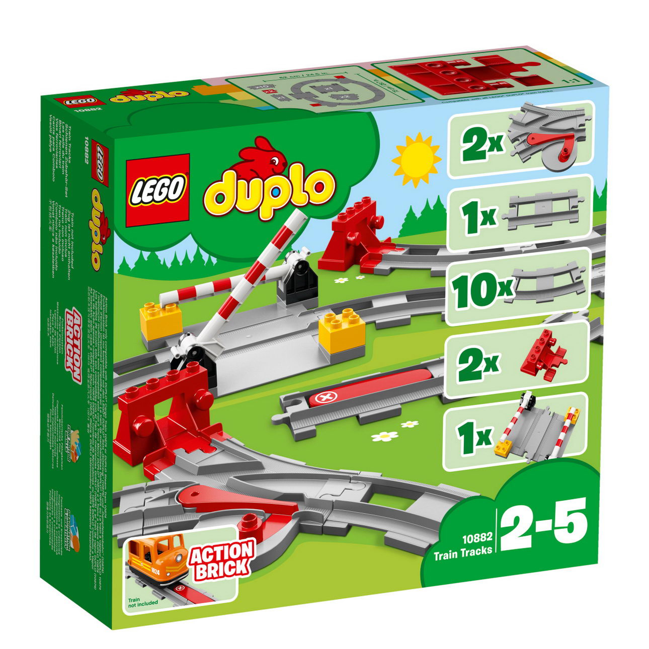 LEGO DUPLO 10882 - Eisenbahn Schienen